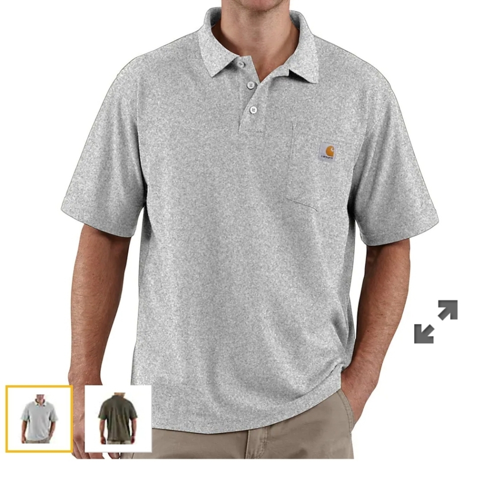 Carhartt polo midweight short sleeve with pocket and collar
